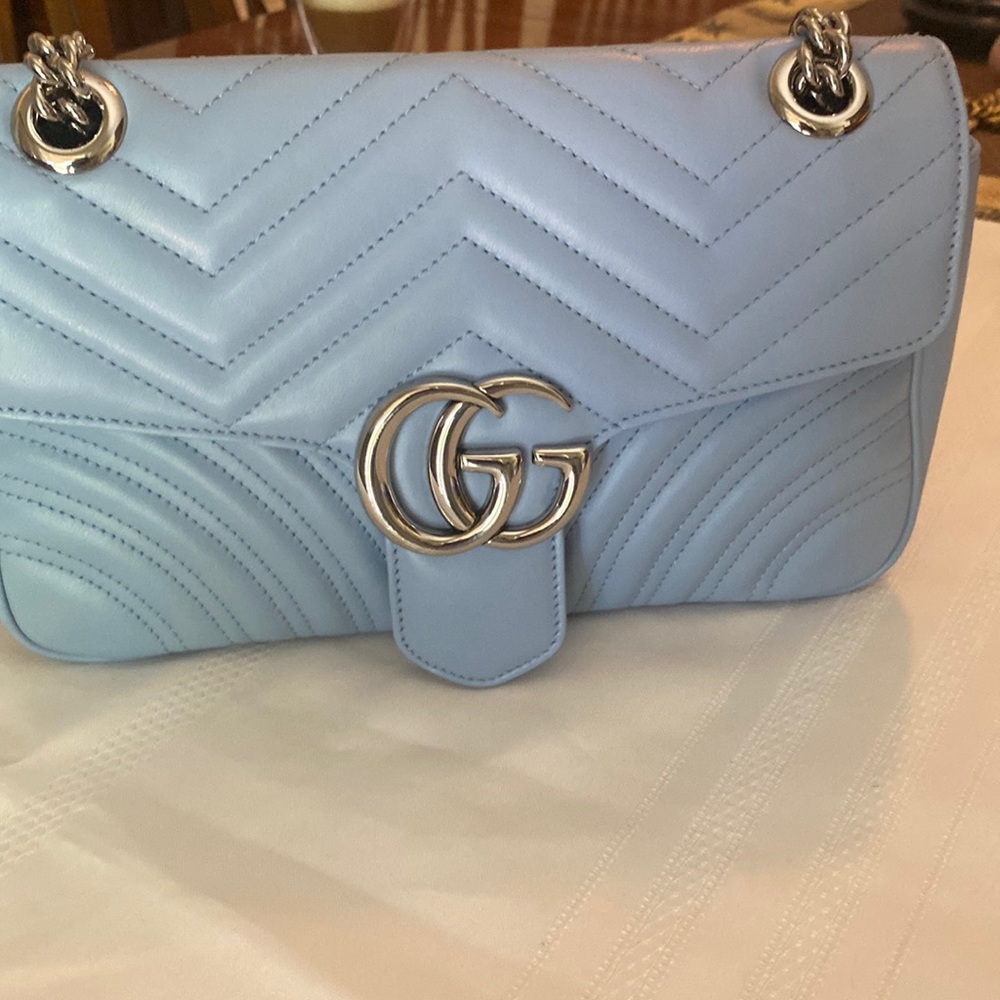 Gucci Marmont matelassé leather super Mini Bag